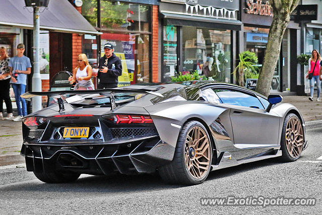 Lamborghini Aventador spotted in Alderley Edge, United Kingdom
