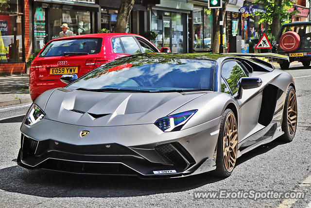 Lamborghini Aventador spotted in Alderley Edge, United Kingdom