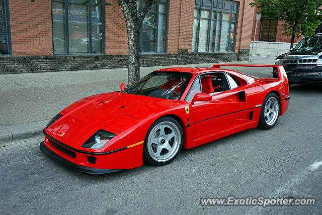 Ferrari F40 spotted in Calgary, Canada