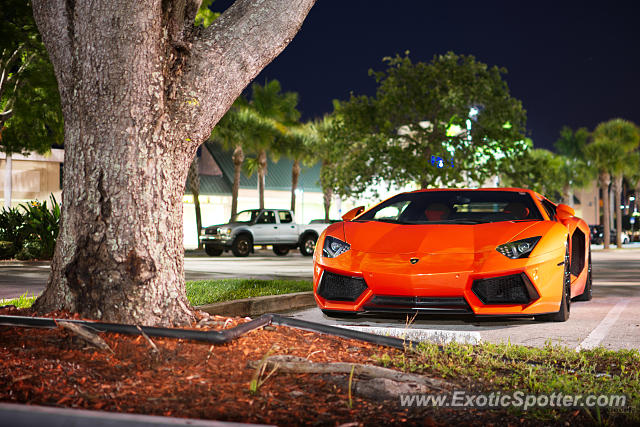 Lamborghini Aventador spotted in Jupiter, Florida