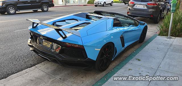 Lamborghini Aventador spotted in Los Angeles, California