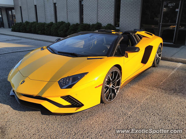 Lamborghini Aventador spotted in Indianapolis, Indiana
