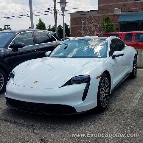Porsche Taycan (Turbo S only) spotted in Birmingham, Michigan