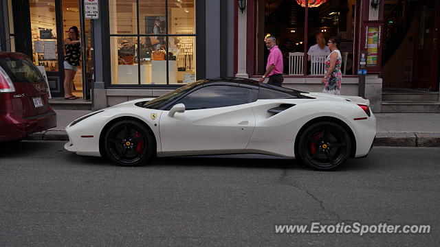 Ferrari 488 GTB spotted in Old Quebec city, Canada