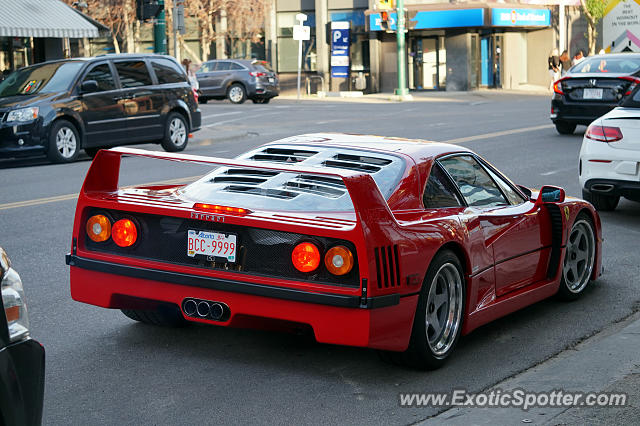 Ferrari F40 spotted in Calgary, Canada