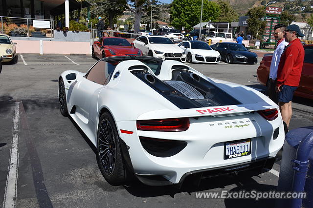 Porsche 918 Spyder spotted in Malibu, California