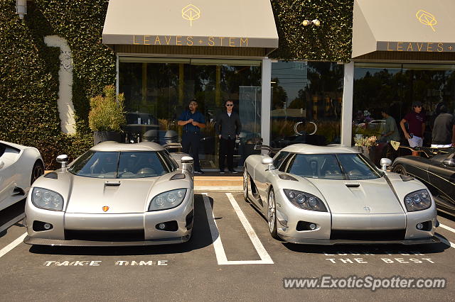 Koenigsegg CCXR Trevita spotted in Newport Beach, California