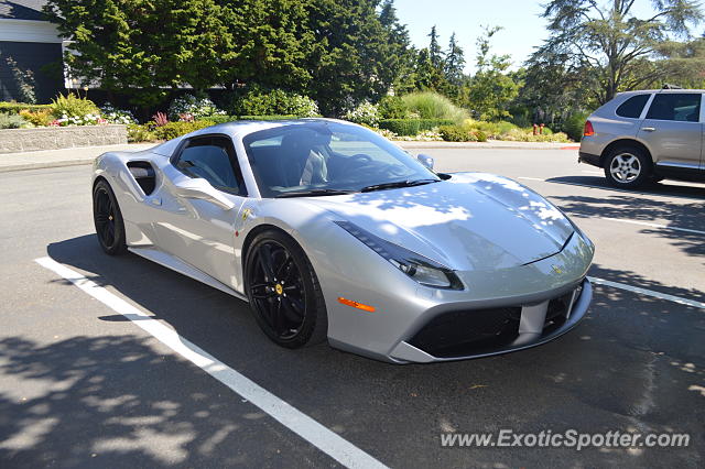 Ferrari 488 GTB spotted in Medina, Washington
