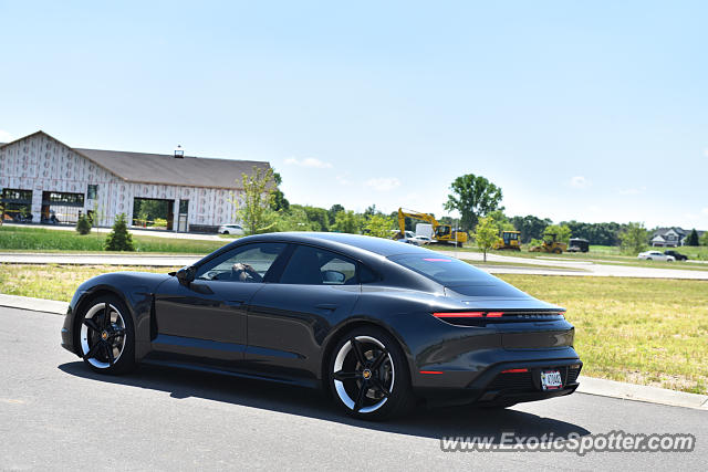 Porsche Taycan (Turbo S only) spotted in Medina, Minnesota