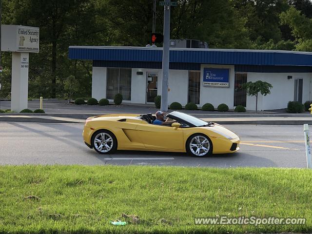 Lamborghini Gallardo spotted in Fairmont, West Virginia