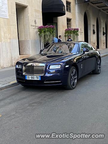 Rolls-Royce Wraith spotted in PARIS, France