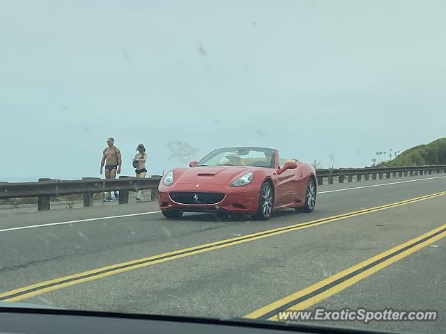 Ferrari California spotted in Solana Beach, California