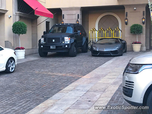 Lamborghini Aventador spotted in Beverly Hills, California
