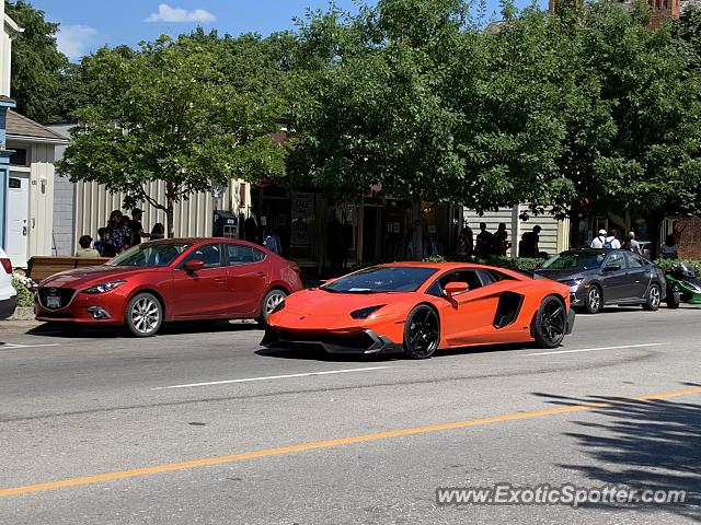 Lamborghini Aventador spotted in Niagara O-T-Lake, Canada