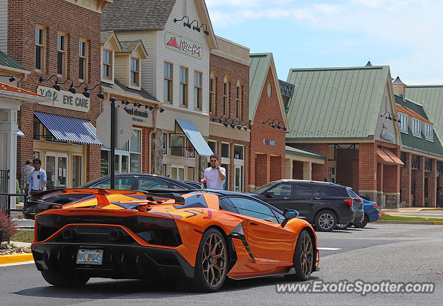 Lamborghini Aventador spotted in Urbana, Maryland