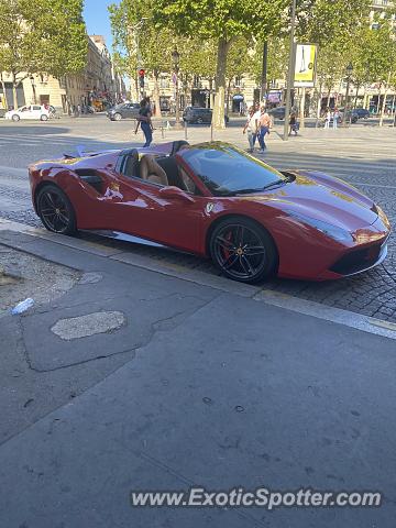 Ferrari 488 GTB spotted in PARIS, France