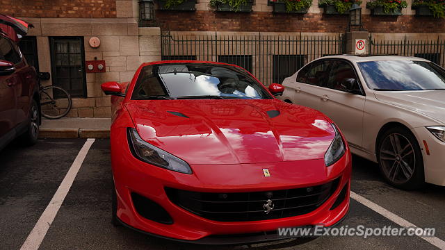 Ferrari Portofino spotted in Old Quebec city, Canada