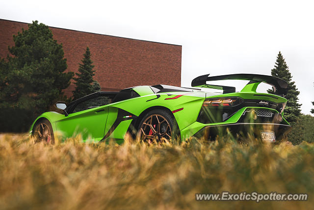 Lamborghini Aventador spotted in Wayzata, Minnesota