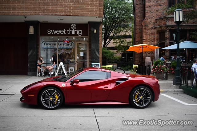 Ferrari 488 GTB spotted in Birmingham, Michigan