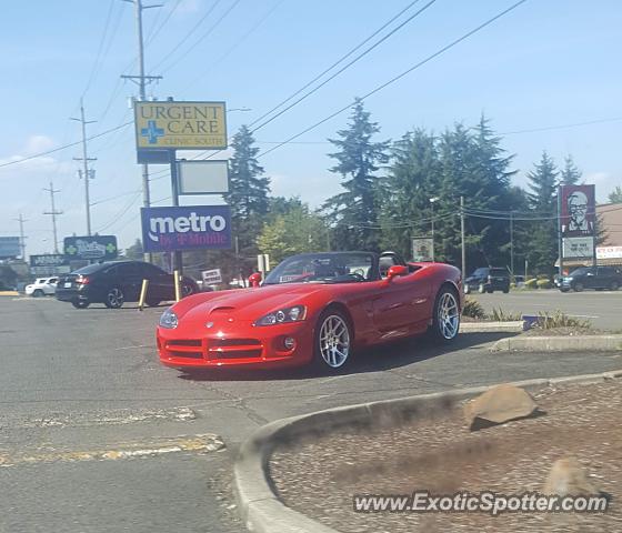 Dodge Viper spotted in Salem, Oregon