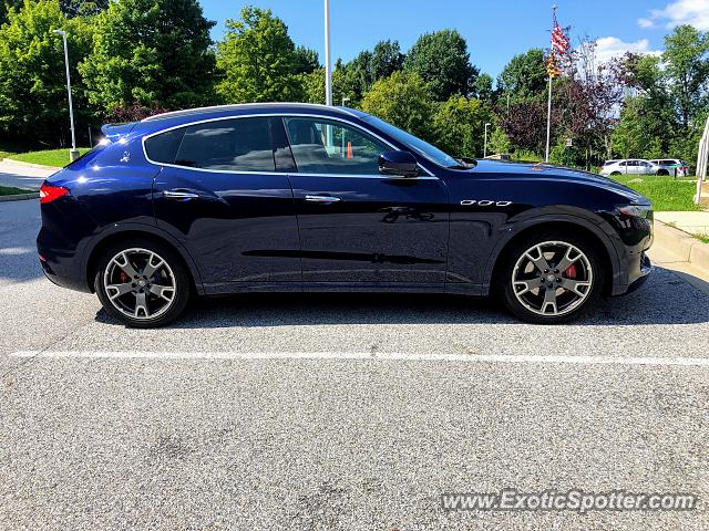 Maserati Levante spotted in Ellicott City, Maryland