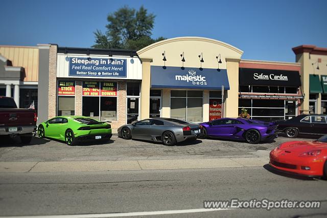 Lamborghini Aventador spotted in Birmingham, Michigan