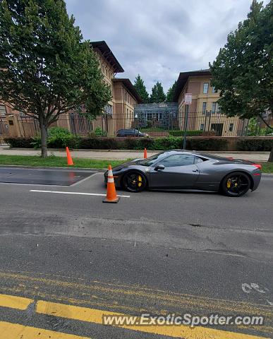 Ferrari 458 Italia spotted in Washington DC, United States
