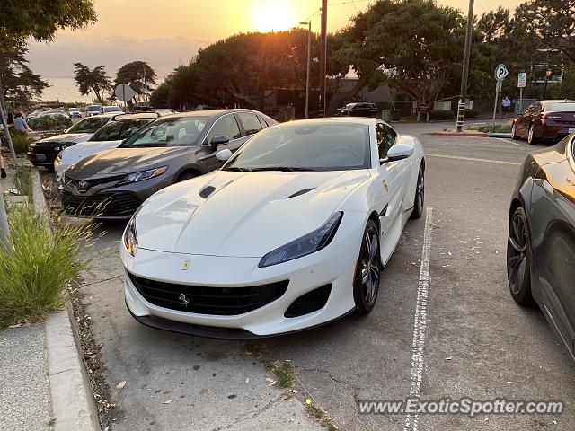 Ferrari Portofino spotted in Del Mar, California