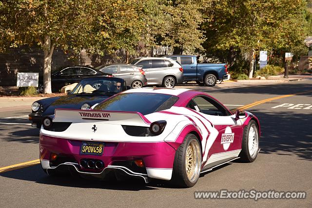 Ferrari 458 Italia spotted in Malibu, California