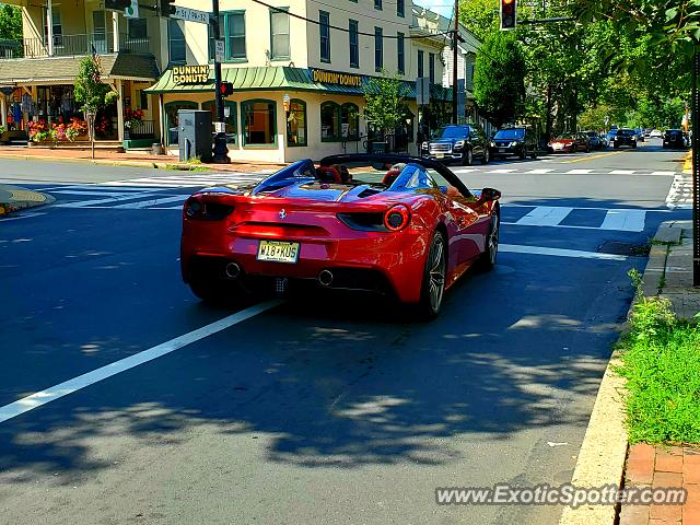 Ferrari 488 GTB spotted in New hope, New Jersey