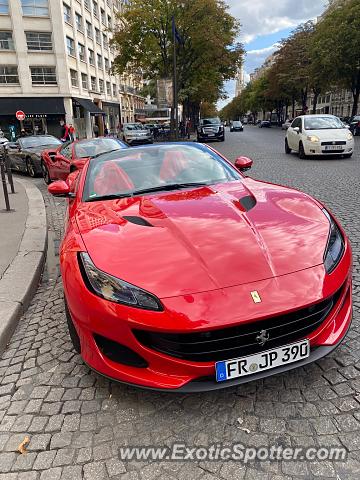 Ferrari Portofino spotted in PARIS, France