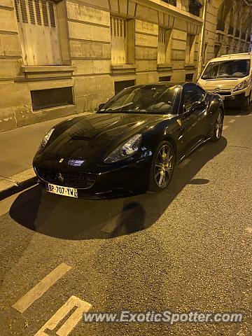 Ferrari California spotted in PARIS, France