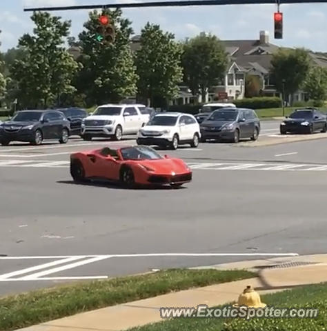 Ferrari 488 GTB spotted in Charlotte, North Carolina