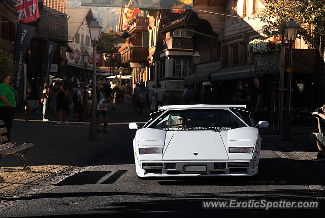 Lamborghini Countach spotted in Gstaad, Switzerland