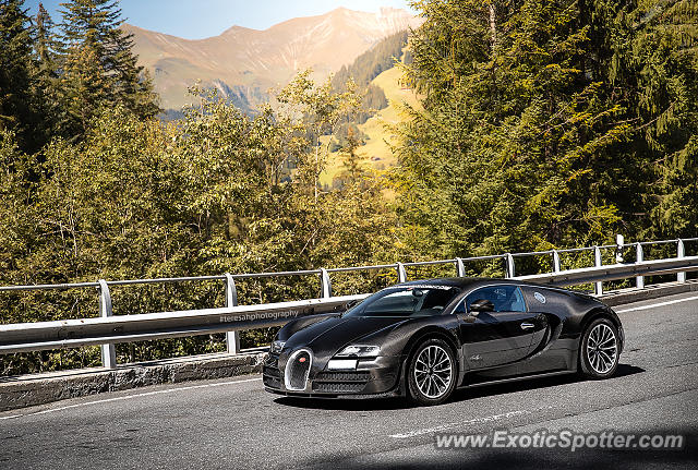 Bugatti Veyron spotted in Route des Mosses, Switzerland