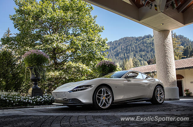 Ferrari Roma spotted in Gstaad, Switzerland