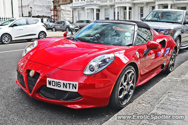 Alfa Romeo 4C spotted in London, United Kingdom