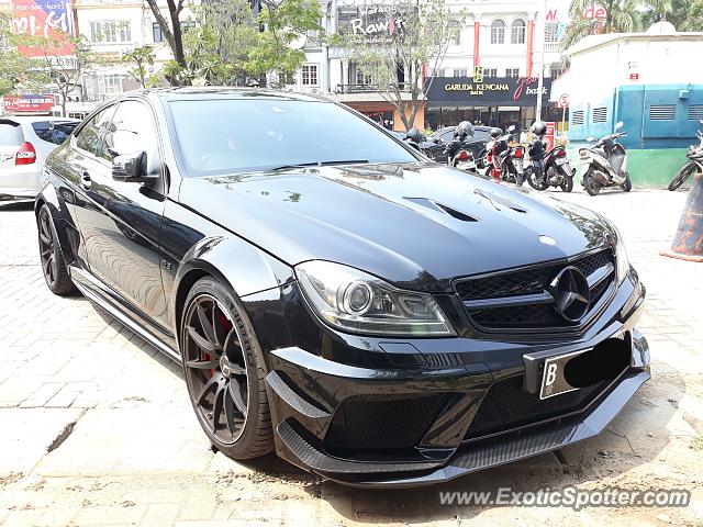 Mercedes C63 AMG Black Series spotted in Jakarta, Indonesia