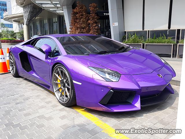 Lamborghini Aventador spotted in Jakarta, Indonesia