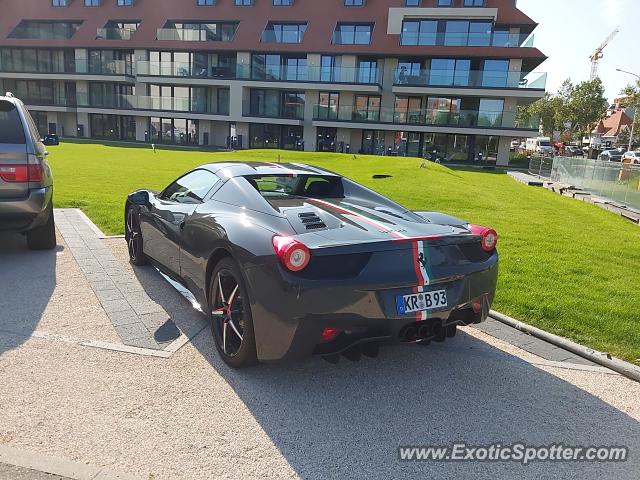 Ferrari 458 Italia spotted in Knokke, Belgium