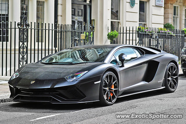 Lamborghini Aventador spotted in London, United Kingdom