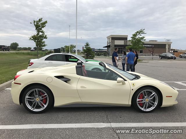 Ferrari 488 GTB spotted in Windsor, Ontario, Canada