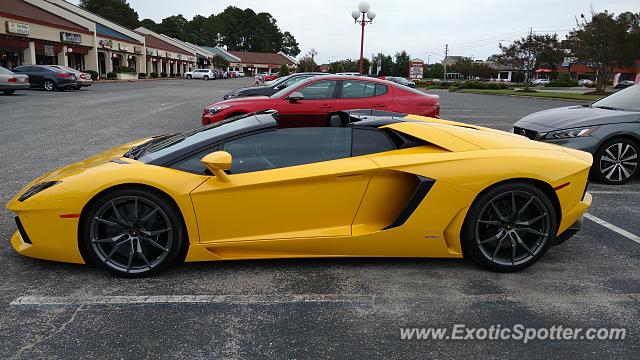 Lamborghini Aventador spotted in Goldsboro, North Carolina