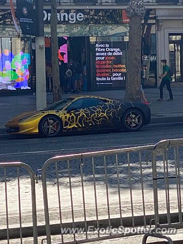 Ferrari 458 Italia spotted in PARIS, France