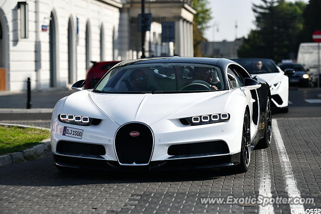 Bugatti Chiron spotted in Warsaw, Poland