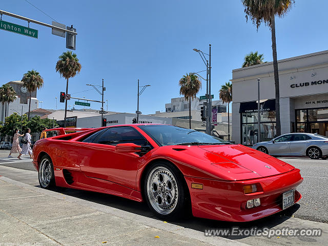 Lamborghini Diablo spotted in Beverly Hills, California