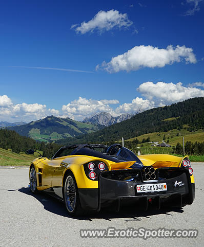 Pagani Huayra spotted in Gstaad, Switzerland