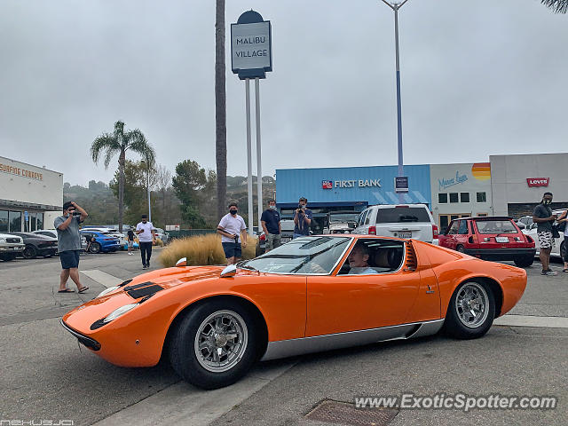 Lamborghini Miura spotted in Malibu, California