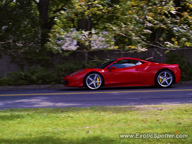 Ferrari 458 Italia spotted in Clark, New Jersey