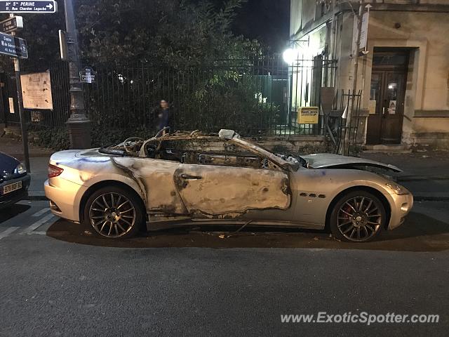 Maserati GranCabrio spotted in Paris, France